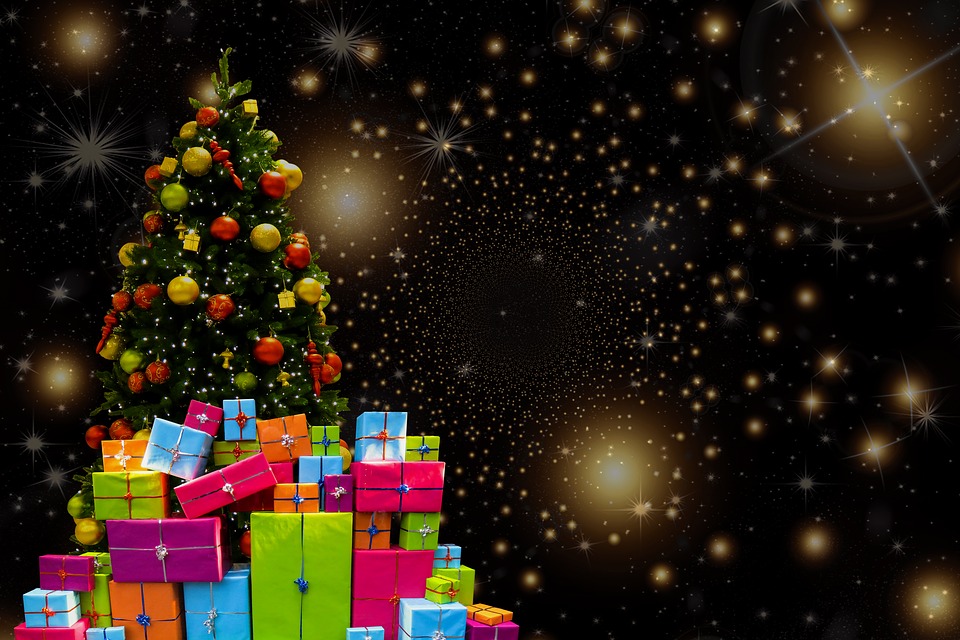 vánoce, stromek, dárky